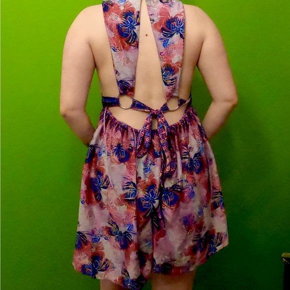 Free People butterfly print dress in size medium - Picture 2 of 4